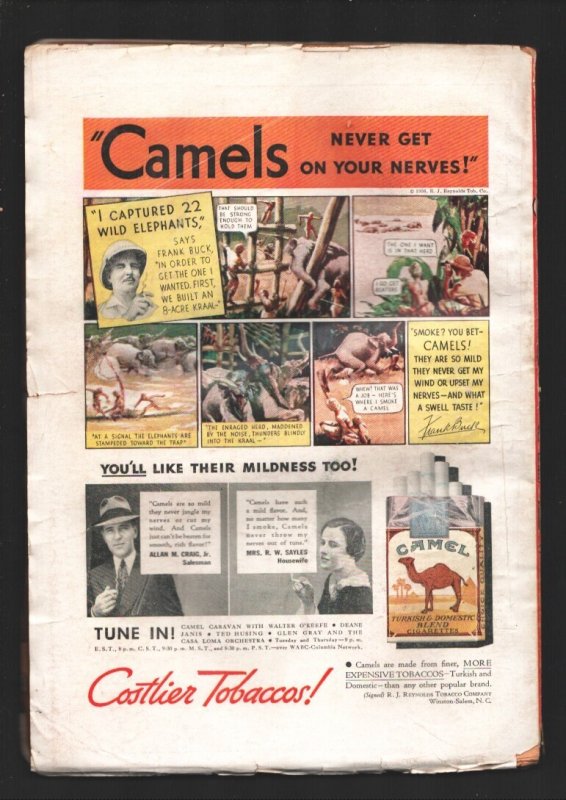 Spider 4/1936-Popular-The Cholera King- John Howitt weird menace cover -Doc...