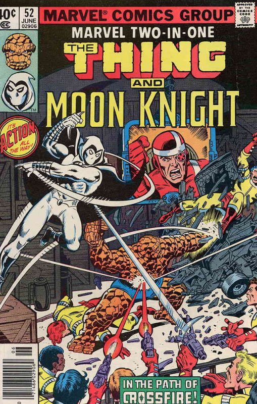 Marvel Two-In-One #52 FN ; Marvel | the Thing Moon Knight