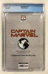 Captain Marvel #8 (2019) Second Printing Virgin Edition CGC 9.8