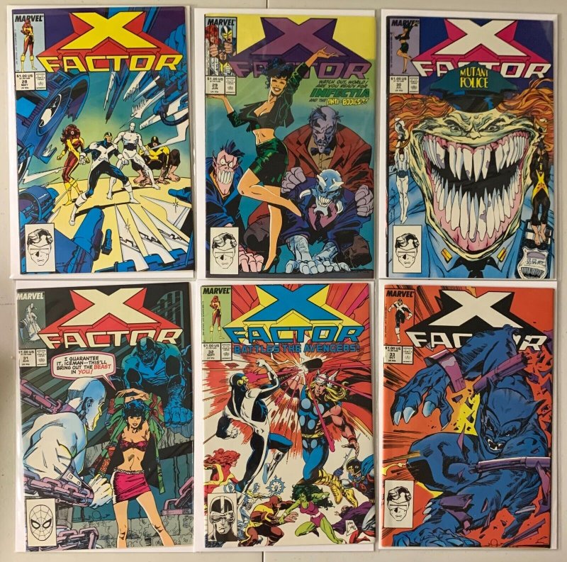 X-Factor lot #2-40 + Annual Marvel 1st Series 32 diff avg 7.0 VF (1986-89)