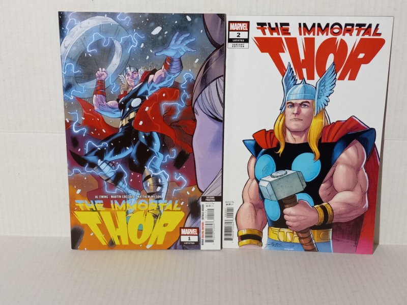 IMMORTAL THOR #1 + #2 GEORGE PEREZ VARIANT - FREE SHIPPING