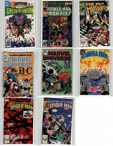 Mixed Lot of 8 Comics (See Description) Spider Man, Green Lantern, New Mutant...