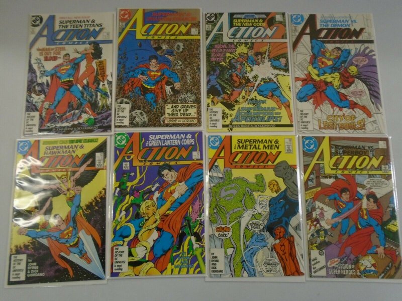 Action Comics lot 45 different from #584-640 6.0 FN (1987-89)