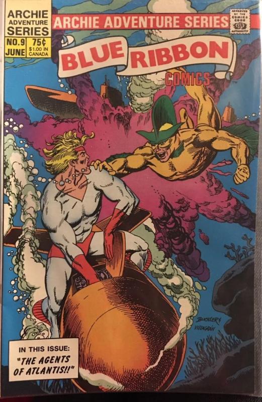 BLUE RIBBON COMICS #9, VF/NM, Atlantis, Red Circle, 1984, more in store