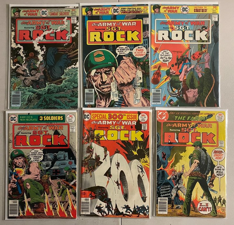 Our Army at War comics lot #271-301 30 diff avg 4.0 (1974-77)