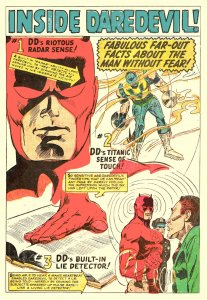 DAREDEVIL ANNUAL #1 (Sept1967) 7.5 VF- Stan Lee! Gene Colan! All New Material!