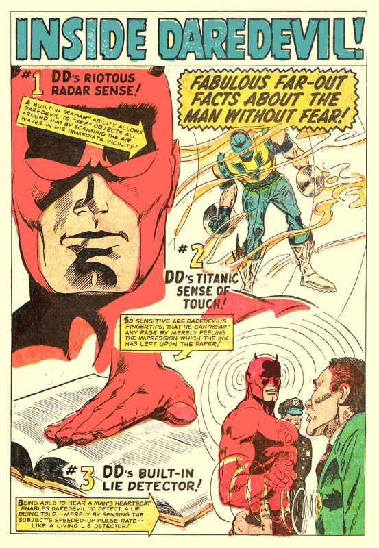 DAREDEVIL ANNUAL #1 (Sept1967) 7.5 VF- Stan Lee! Gene Colan! All New Material!