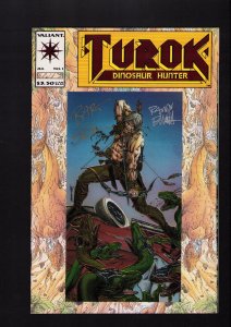 Turok, Dinosaur Hunter #1 - SIGNED BY BART SEARS & RANDY ELLIOT! (9.0/9.2) 1993