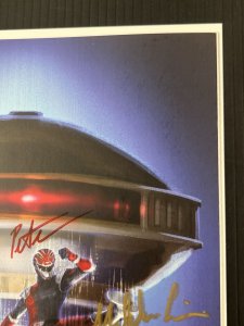 Go Go Power Rangers #8 Wonder Con Hyperforce Var VF- 2018 8x Autographed SIGNED