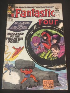 THE FANTASTIC FOUR #38 Fair Condition, Page Clipped