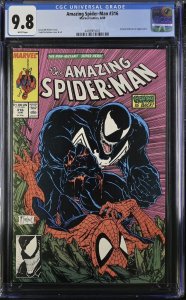 Amazing Spider-Man #316 CGC 9.8 [WHITE Pages] Venom! Todd McFARLANE! 1989 Key