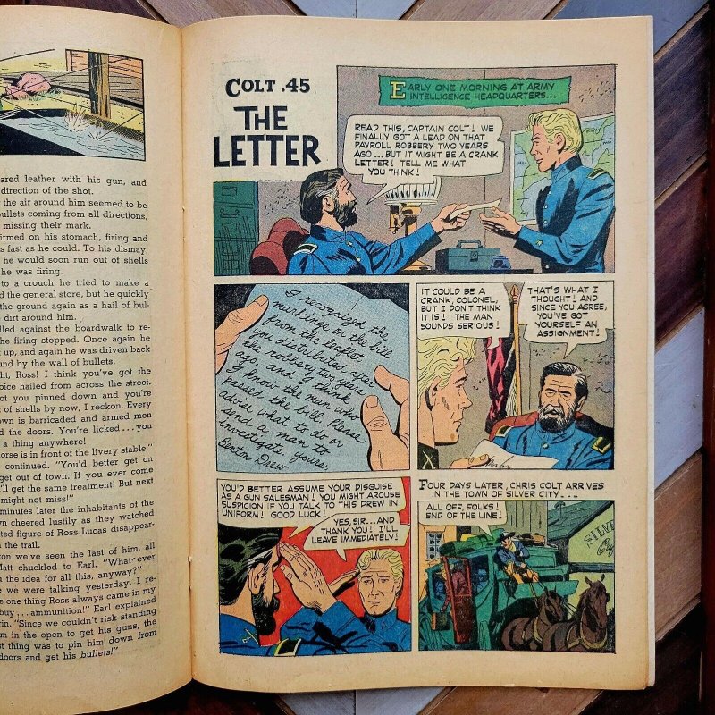 COLT 45 #4 FN (Dell 1960) Moore/Ushler Art WESTERN 10c Wayde Preston PHOTO COVER