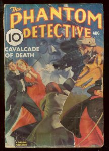 PULP:  PHANTOM DETECTIVE AUG 1937 BIZZARE ISSUE SHADOW PULP FR