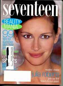 Seventeen 6/2001-Julia Roberts-beauty mania-FN/VF