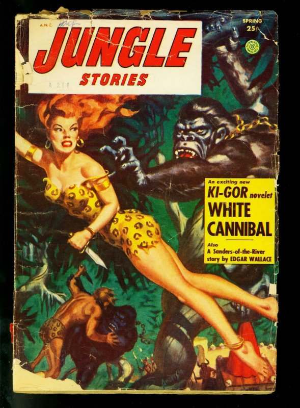 Jungle Stories Spring 1954- Sheena- Final issue- Fiction House- G