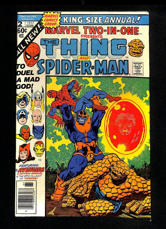 Marvel Two-In-One Annual #2 Thanos Spider-Man Thing!