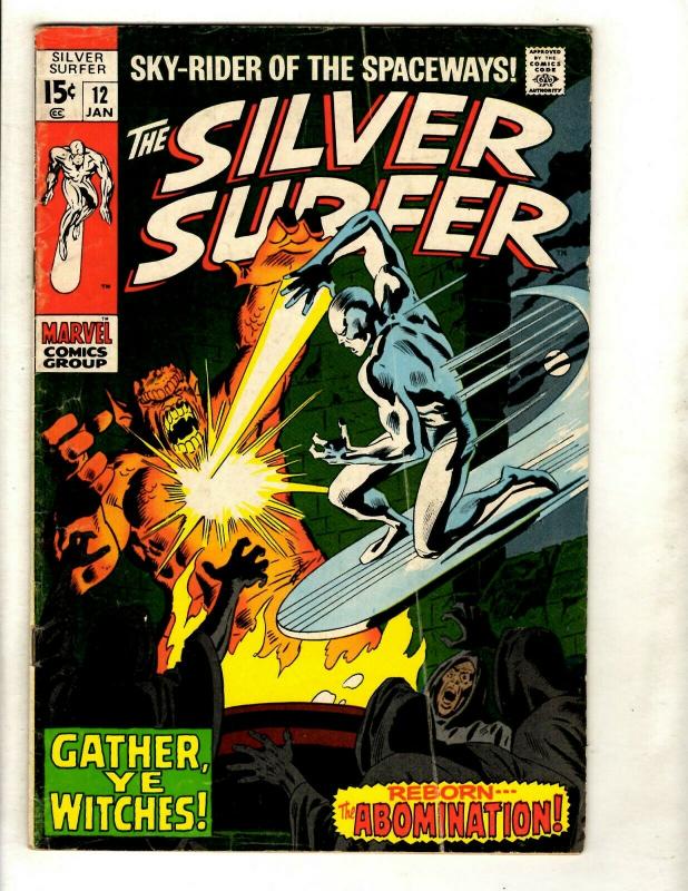 Silver Surfer # 12 FN- Marvel Comic Book Avengers Fantastic Four Galactus GK1