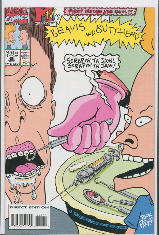 Beavis and Butthead #1 Marvel Comics 1994 VF