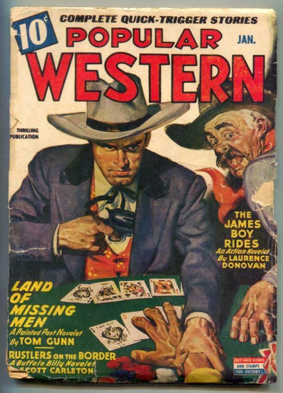 Popular Western Pulp January 1944- James Boy Rides