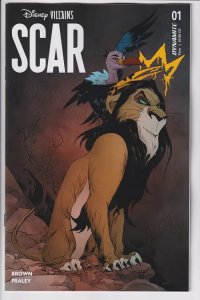 DISNEY VILLAINS SCAR (2023 DYNAMITE) #1 VARIANT CVR V FOC BONUS JAE LEE ORIGINAL