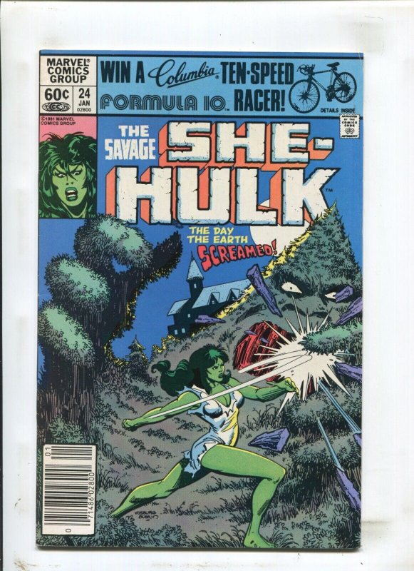 Savage She-Hulk #24 - Newsstand Edition (VF-) 1982 