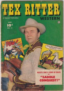Tex Ritter Western #11 (1952) Tex Ritter