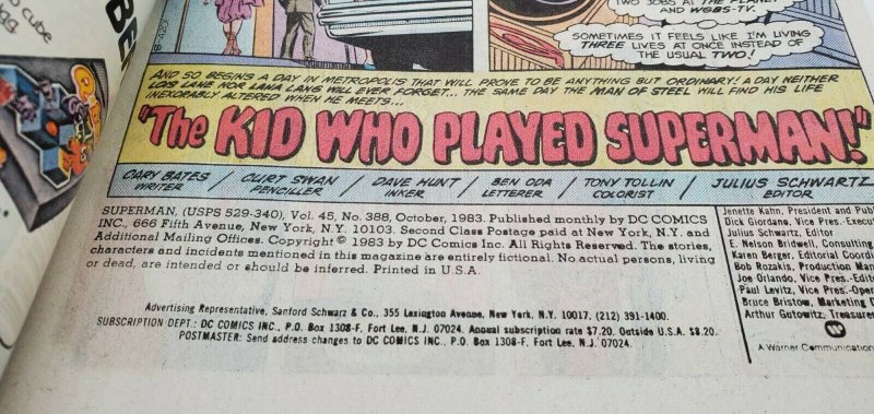 Superman #388 (1939 series) (1983), NM