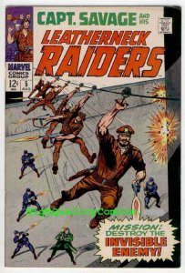 CAPTAIN SAVAGE #4-5, Leatherneck Raiders, Baron Strucker, 1968, Dick Ayers