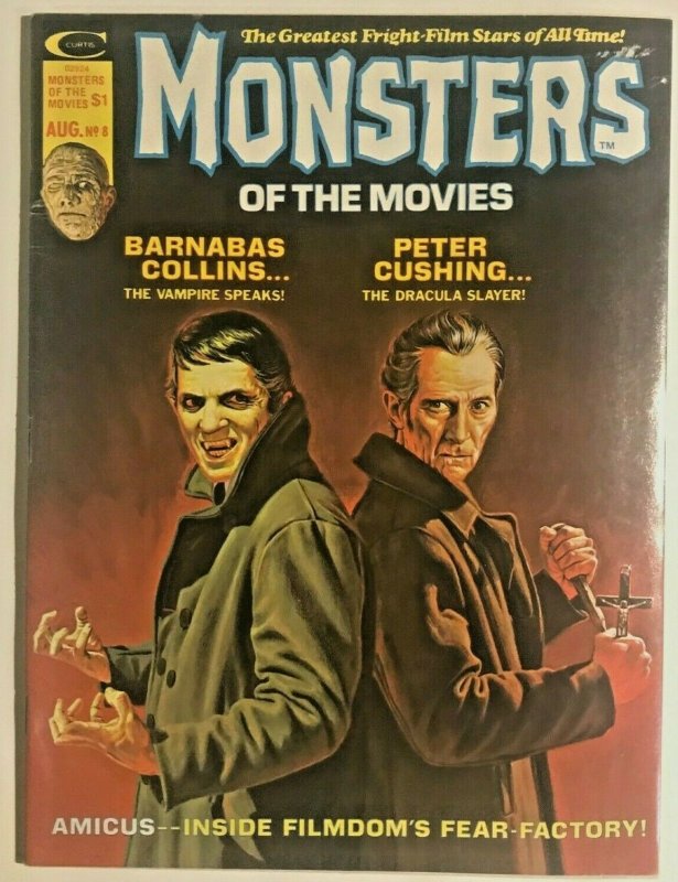 MONSTERS OF THE MOVIES#8 FN/VF 1975 MARVEL BRONZE AGE MAGAZINE  