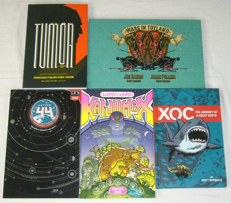 Lot of (5) Oni Press TPBs/HC's - hardcovers - kaiju max - tumor (value: $69.97)