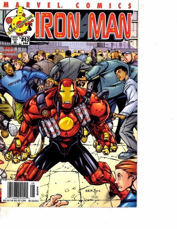 Lot Of 2 Comic Books Marvel Iron Man #43 and #45 Thor Avengers  MS9