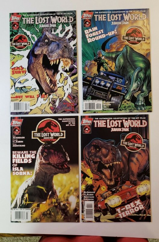 Jurassic Park: The Lost World #1-4 Complete Set Topps Comics 1997 VF/NM 