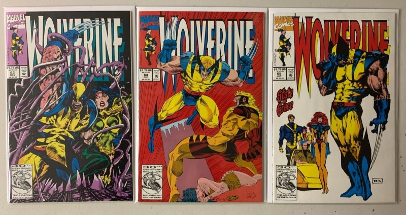 Wolverine comics lot #9-65 35 diff avg 6.0 (1989-93)