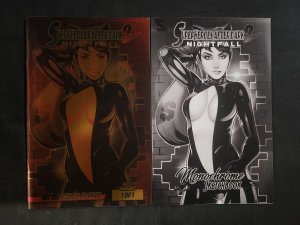 Superheroes After Dark: Nightfall 2PC #2 - Gold & Monochrome Var (9.0/9.2) 2018