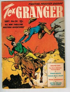 Tex Granger #24 (1948) - 4.0 VG *Strange Loot/Stolen Ballots*