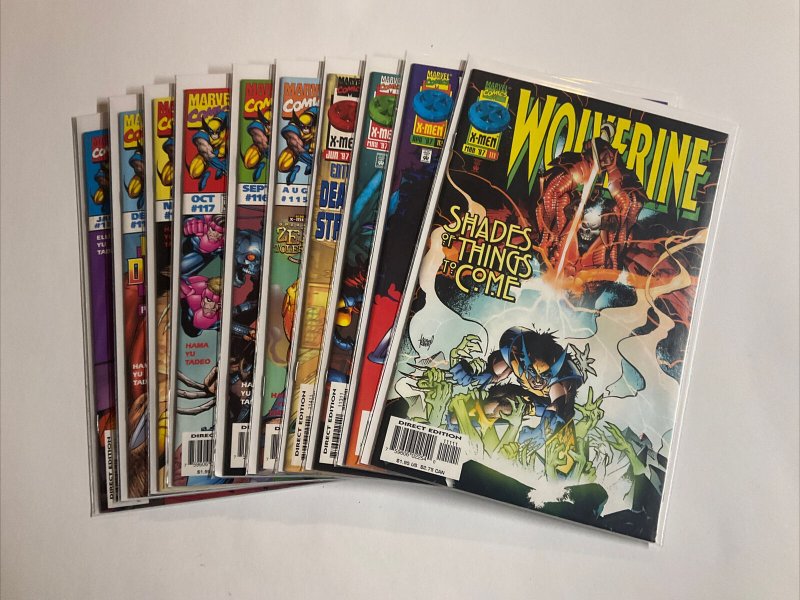 Wolverine 111-120 Lot Run Set Near Mint Nm Marvel 