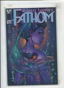 MICHAEL TURNER'S FATHOM #2 (9.2) SIGNED MICHAEL TURNER!! 2004