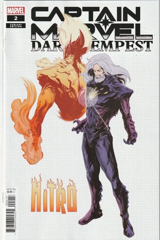 Captain Marvel Dark Tempest # 2 Design 1:10 Variant Cover NM Marvel [R4]