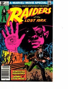 Lot Of 2 Marvel Comic Books Raiders of the Lost Ark #1 and #3    ON3