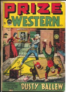 Prize Comics western  #72 1948-Al Carreno-Black Bull-John Severin-VG