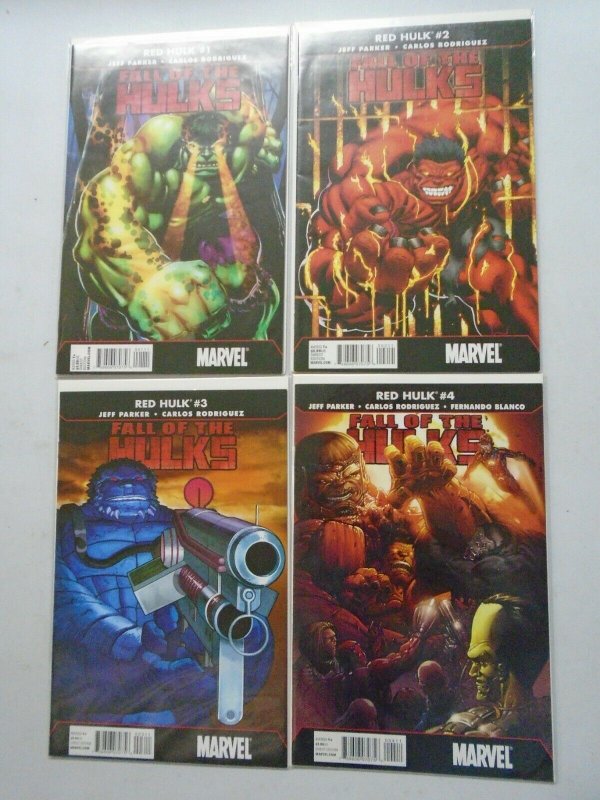 Fall of the Hulks Red Hulk set #1-4 8.0 VF (2010)