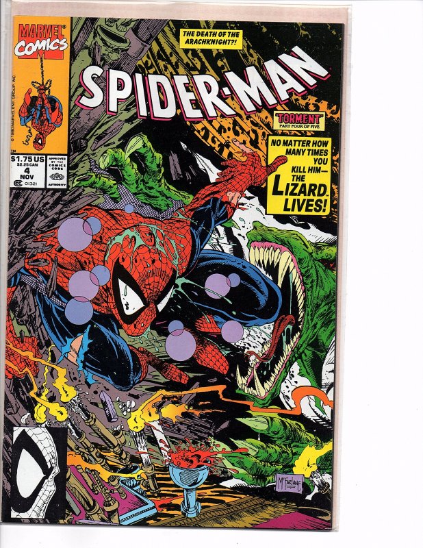 Marvel Comics Spider-Man #4 Todd McFarlane Story & Art Lizard Calypso