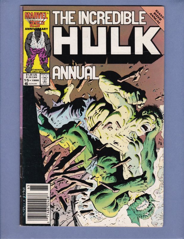 Incredible Hulk Annual #15 VG Abomination Marvel 1986