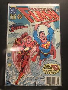 1991 DC-FLASH #53- F+- Guest-Starring SUPERMAN