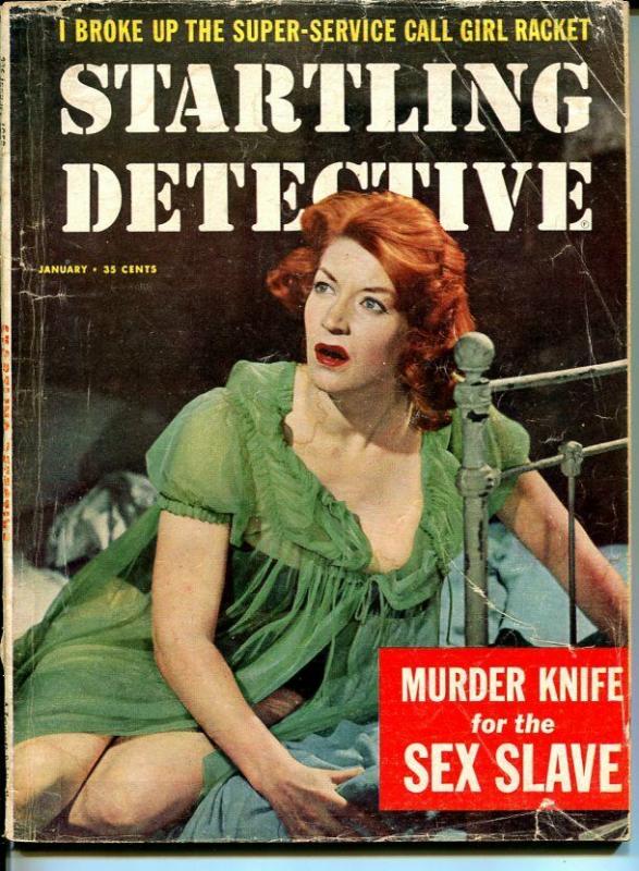 Startling Detective January 1958-True Crime-Murder of the School Girl Bride