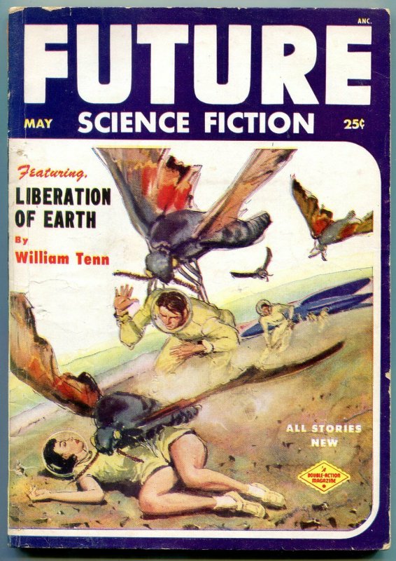 Future Science Fiction Pulp May 1953- Liberation of Earth VG