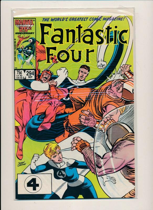 MARVEL LOT of 5-FANTASTIC FOUR #289-290, 292-294  (1985/'86) F/VF (PJ107)