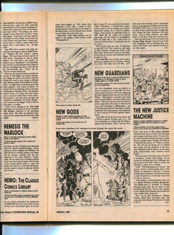 Amazing Heroes #170 - Early Todd McFarlane Cover (5.0/5.5) 1989