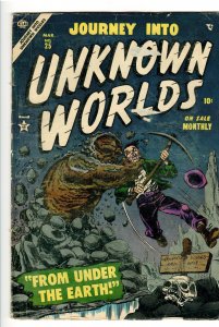 JOURNEY INTO UNKNOWN WORLDS 25 VG- 3.5 Mole Men PROTOTYPE