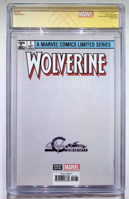 Wolverine #1 Facsimile Edition Variant Cover B CGC 9.6 Signature Series